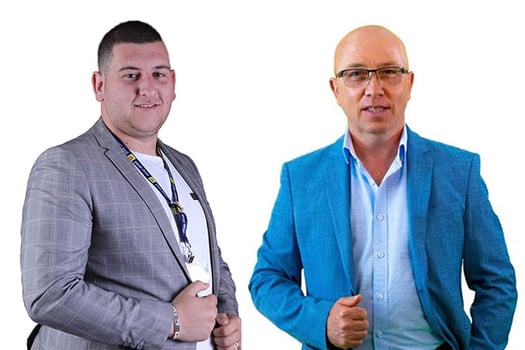 מימין: יבגני נלידוב, אנגלו סכסון נהריה, קרדיט: יח״צ; אביב אזרן, אנגלו סכסון נהריה, צילום: מריאל צרפתי, ונילה הפקות